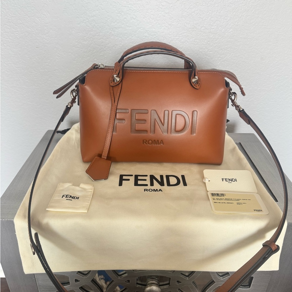 Fendi Tan Leather Satchel